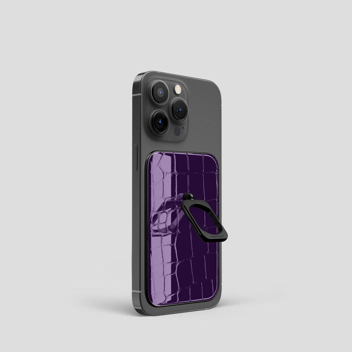 Purple MagSafe Ring iPhone 13 Pro with Black Metal -1 | Purple-Black