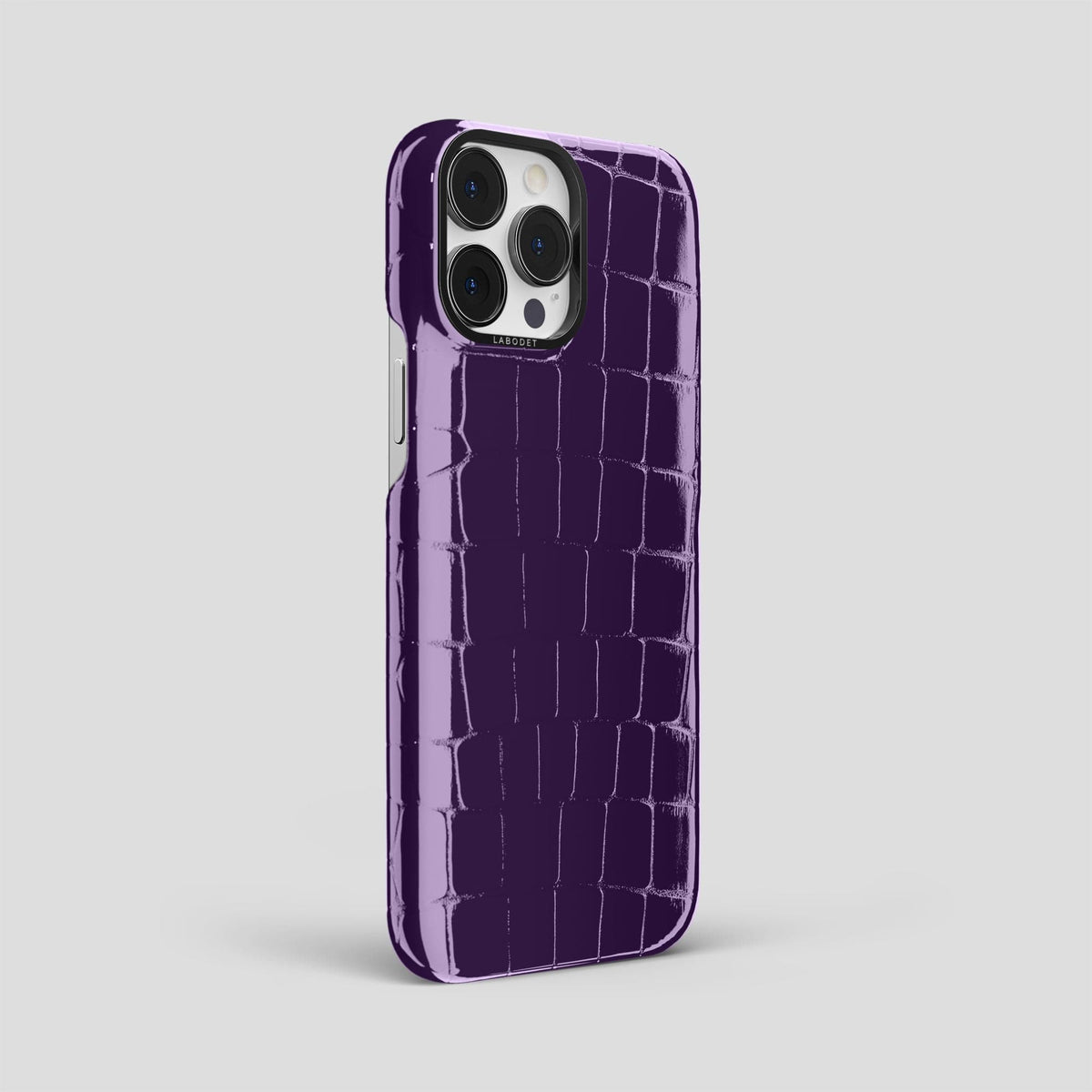 Purple iPhone 13 Pro Max Classic Case with Black Metal -2 | Purple-Black
