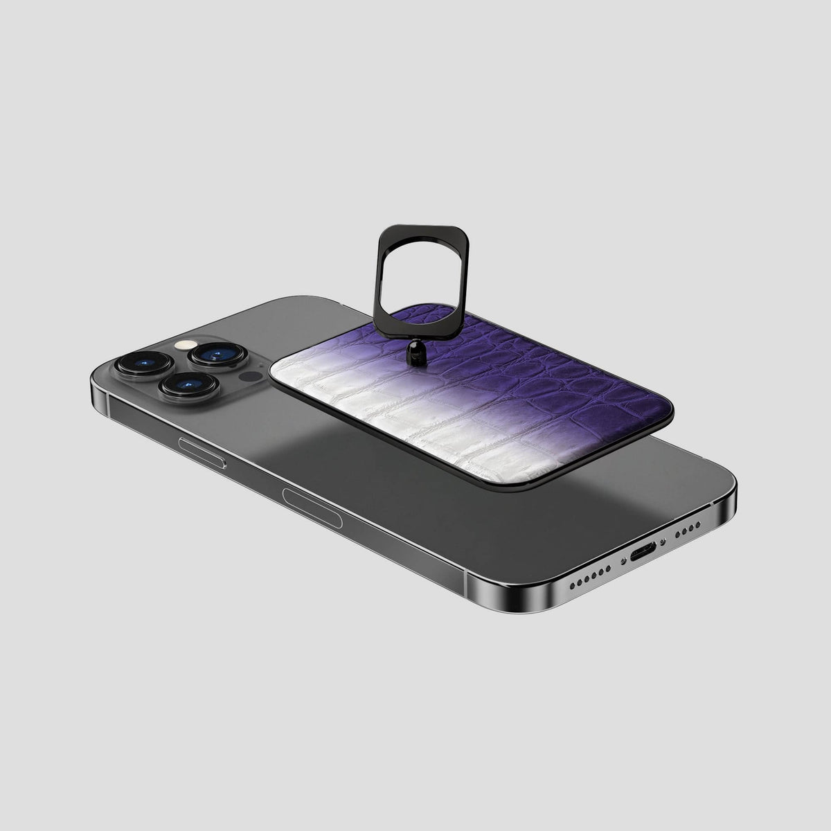 Purple iPhone 13 Pro Max Himalaya MagSafe Ring with Black Metal -4 | Purple-Black
