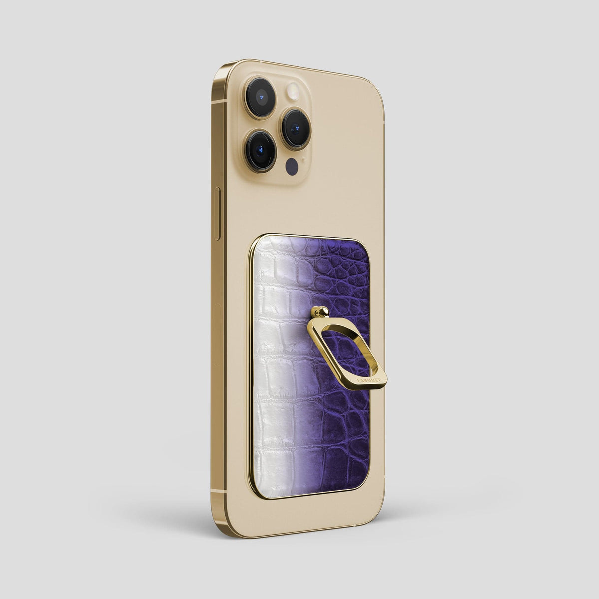Purple iPhone 13 Pro Max Himalaya MagSafe Ring with Gold Metal -2 | Purple-Gold