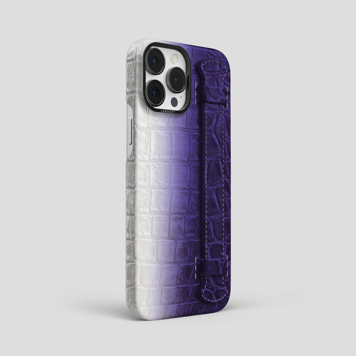 Purple iPhone 13 Pro Max Himalaya Strap Case with Black Metal -2 | Purple-Black