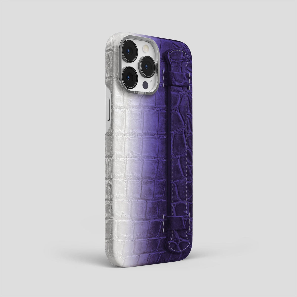 Purple iPhone 13 Pro Max Himalaya Strap Case with Steel Metal -2 | Purple-Steel
