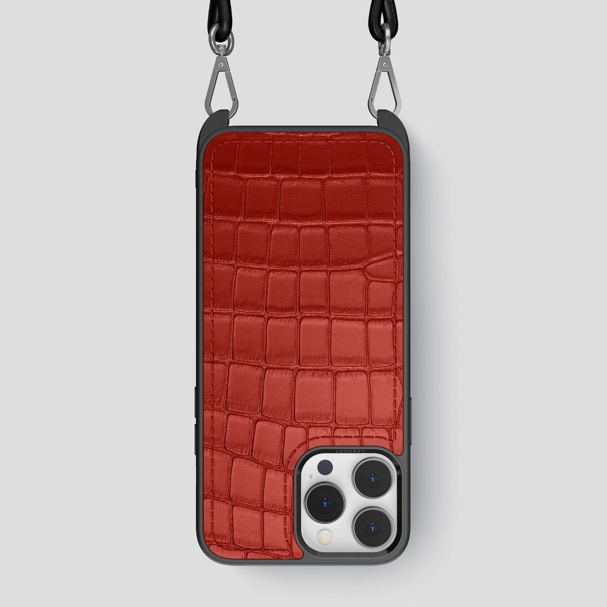 Red iPhone 13 Pro Max Crossbody Sport Case Alligator -1 | Red
