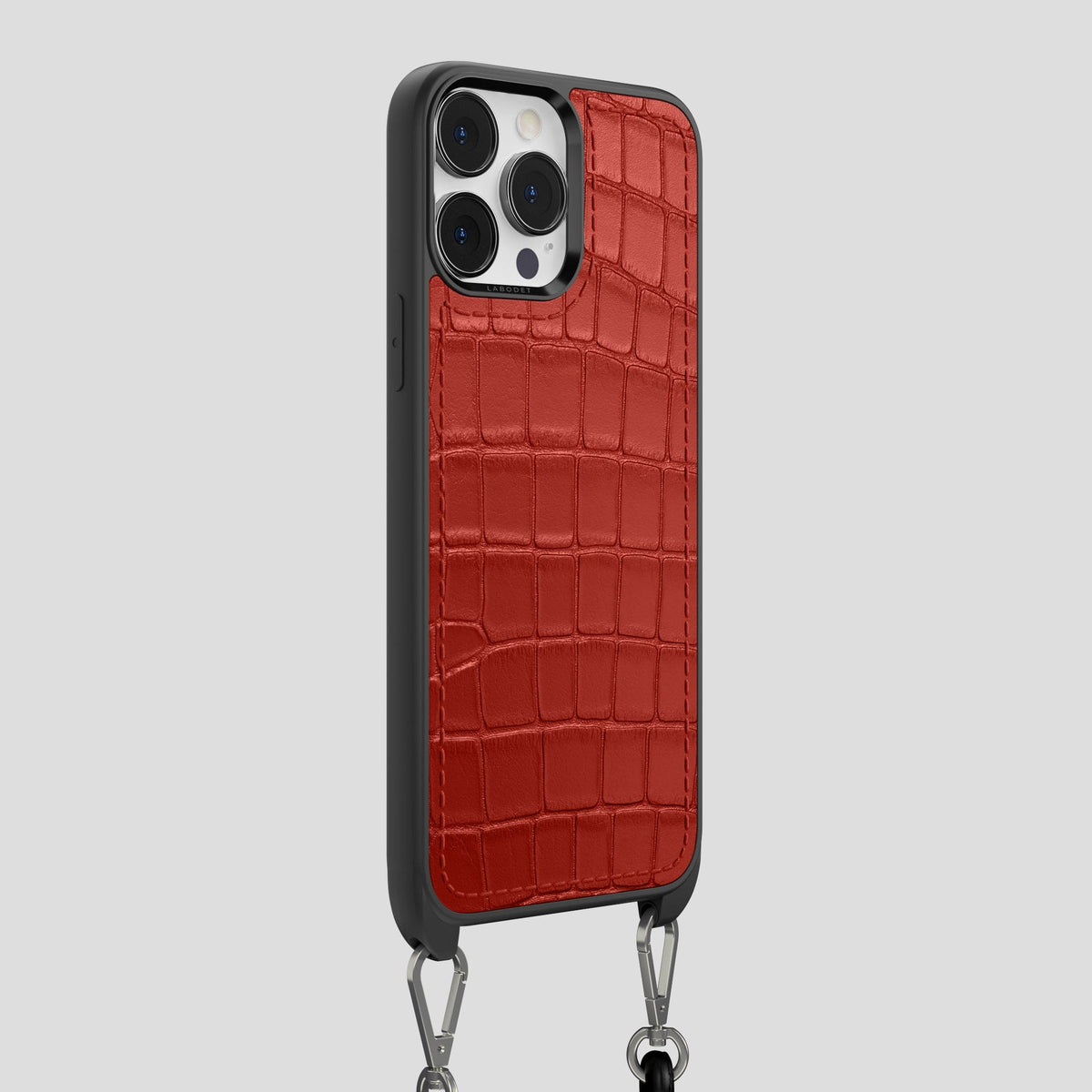 Red iPhone 13 Pro Max Crossbody Sport Case Alligator -2 | Red