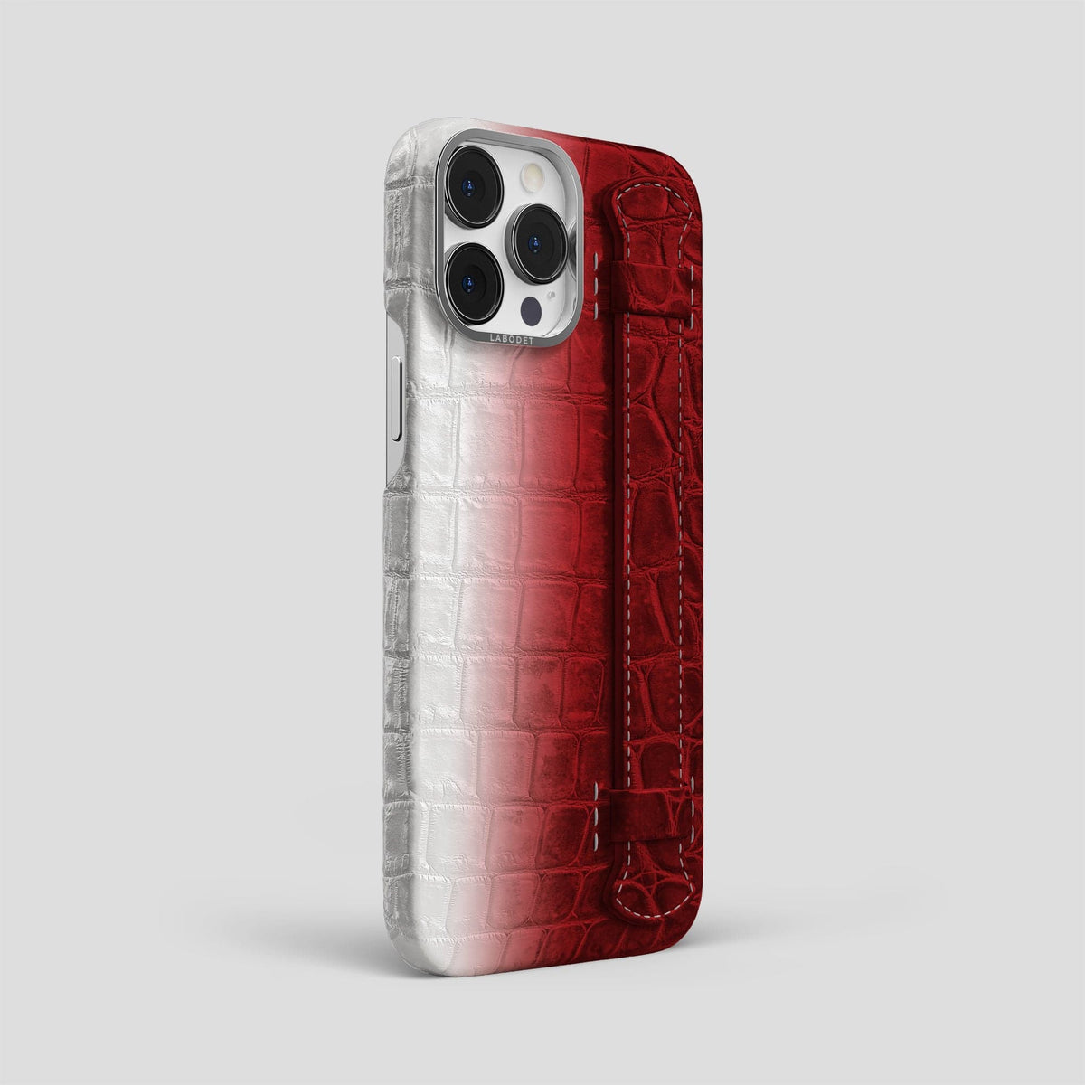 Red iPhone 13 Pro Max Himalaya Strap Case with Steel Metal -2 | Red-Steel