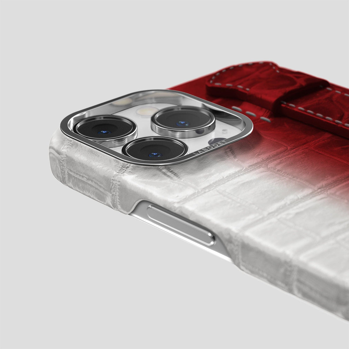 Red iPhone 13 Pro Max Himalaya Strap Case with Steel Metal -6 | Red-Steel