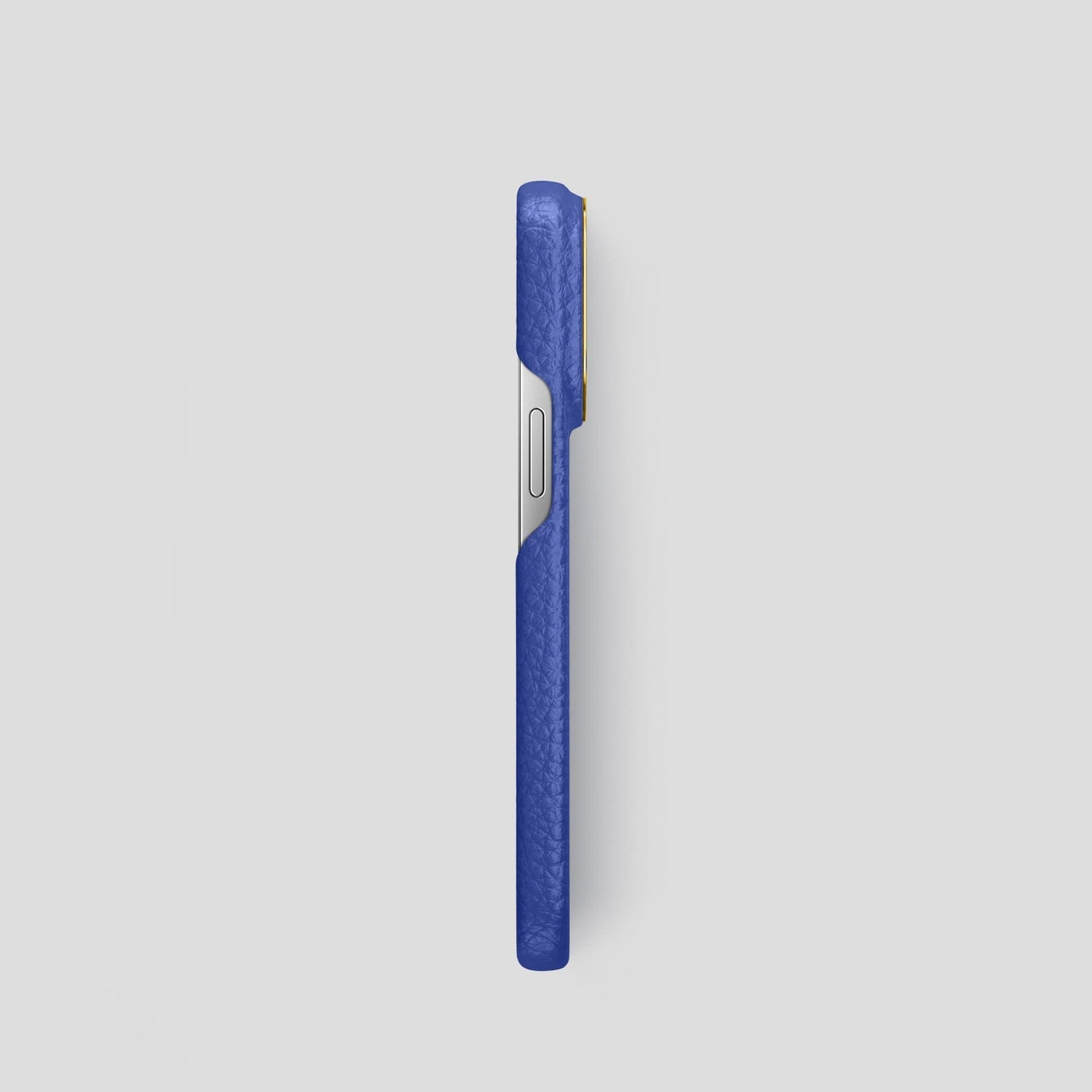 Royal Blue iPhone 13 Pro Classic Case Calf with Gold Metal -3 | Royal-Blue-Gold