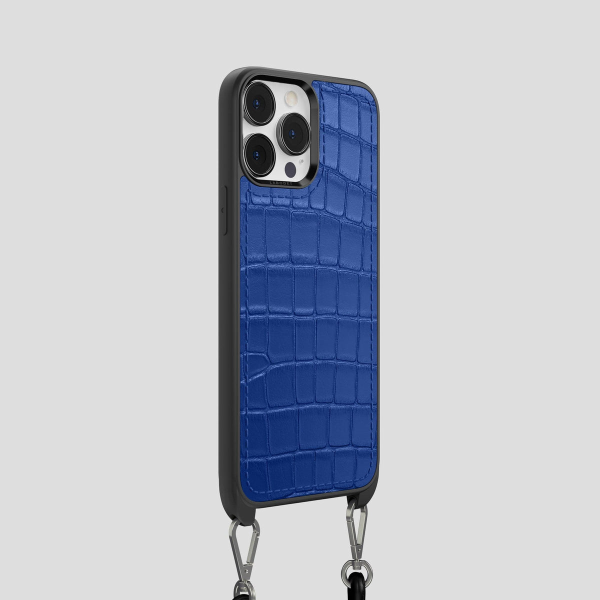 Royal Blue iPhone 13 Pro Crossbody Sport Case Alligator -2 | Royal-Blue