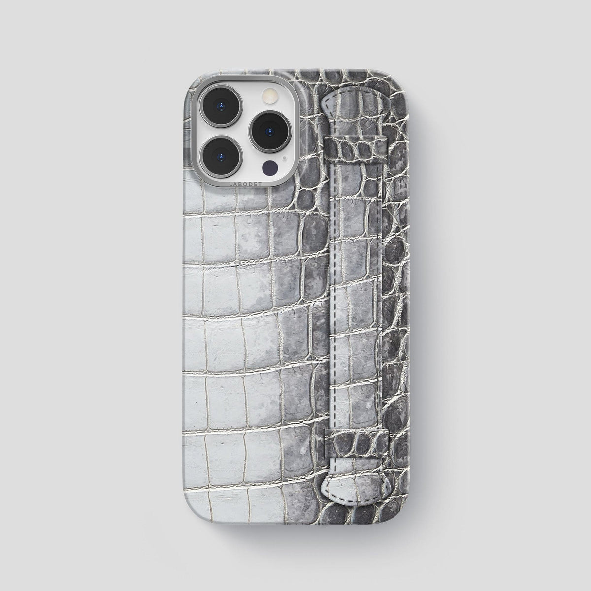 Silver iPhone 13 Pro Max Himalaya Strap Case with Steel Metal -1 | Silver-Steel