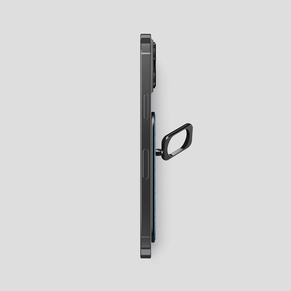 Turquoise-Blue MagSafe Ring iPhone 13 Pro Max with Black Metal -3 | Turquoise-Blue-Black