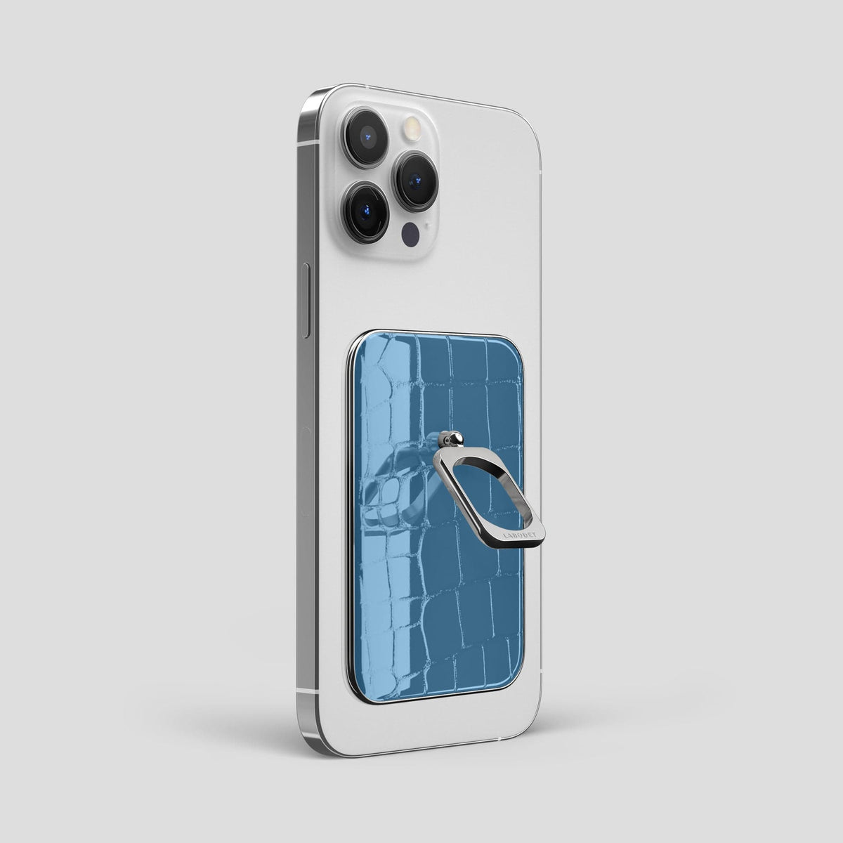 Turquoise-Blue MagSafe Ring iPhone 13 Pro Max with Steel Metal -1 | Turquoise-Blue-Steel