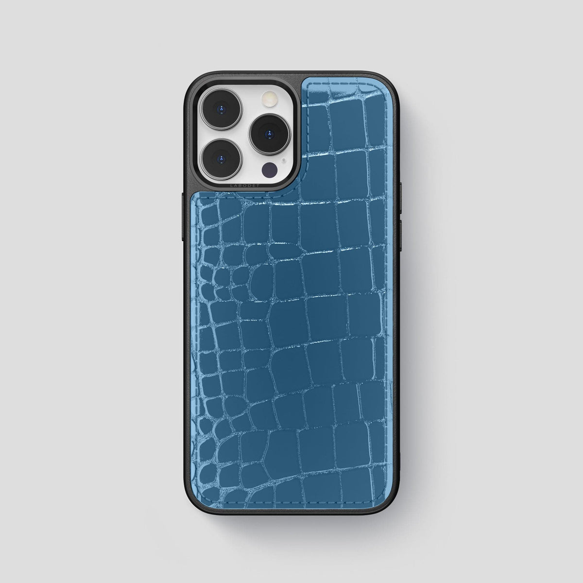 Turquoise-Blue Sport iPhone 13 Pro Shiny Alligator -1 | Turquoise-Blue