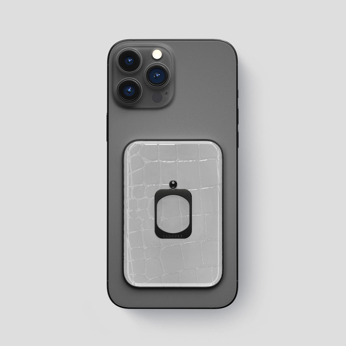 White MagSafe Ring iPhone 13 Pro Max with Black Metal -2 | White-Black