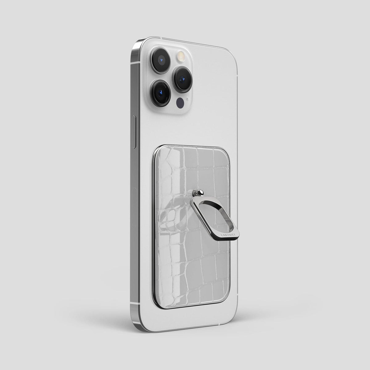 White MagSafe Ring iPhone 13 Pro Max with Steel Metal -1 | White-Steel