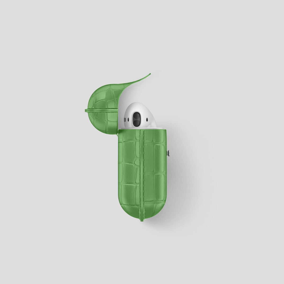 Apple-Green AirPods Cover Alligator -3 | Apple-Green