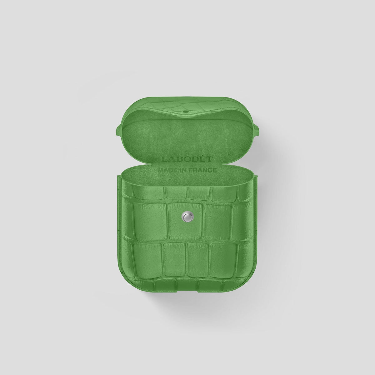 Apple-Green AirPods Cover Alligator -4 | Apple-Green