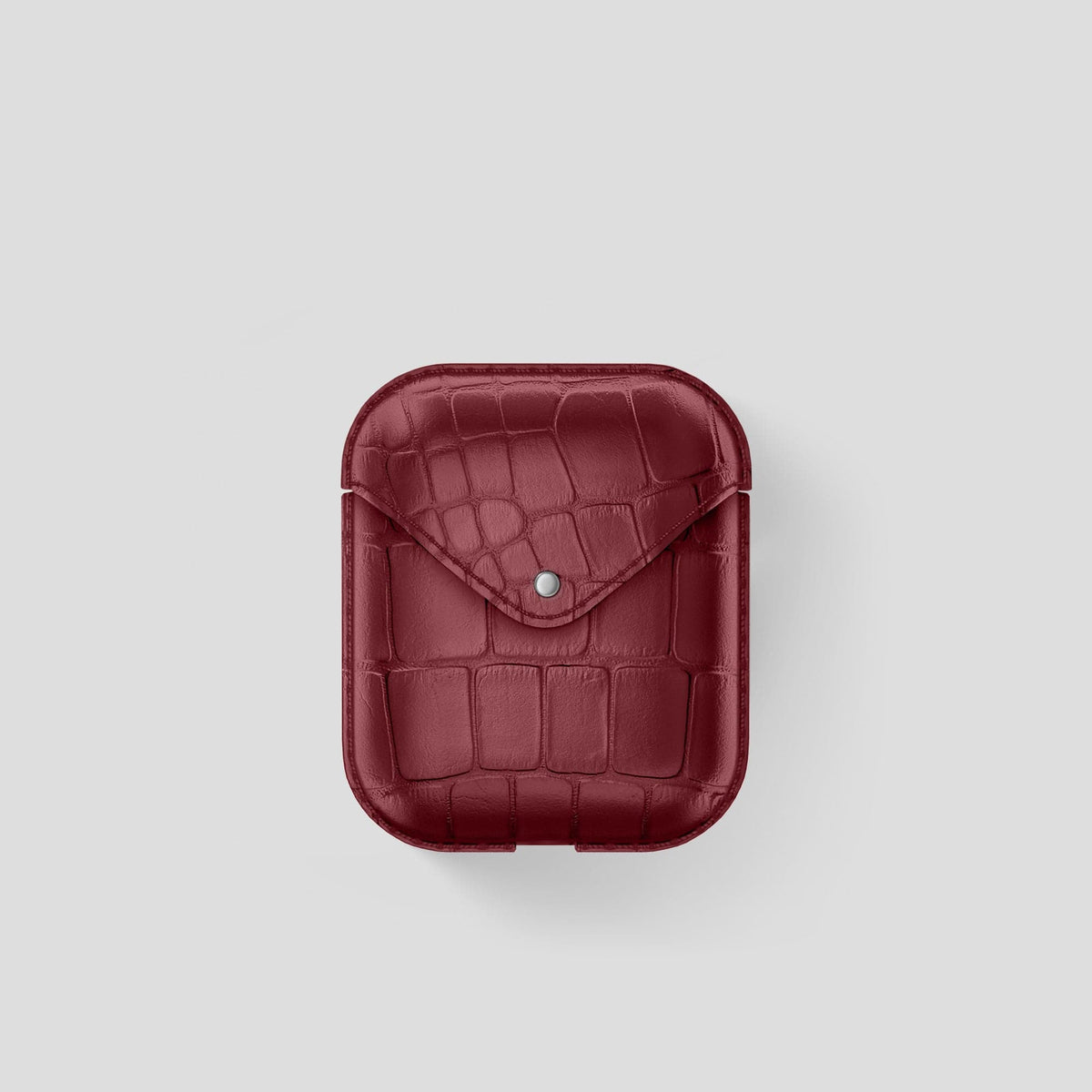 Burgundy AirPods Cover Alligator -2 | Burgundy