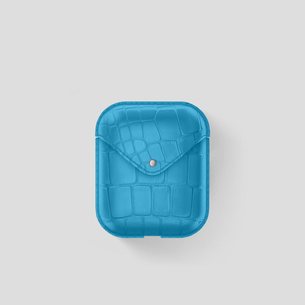 Curaçao-Blue AirPods Cover Alligator -2 | Curaçao-Blue