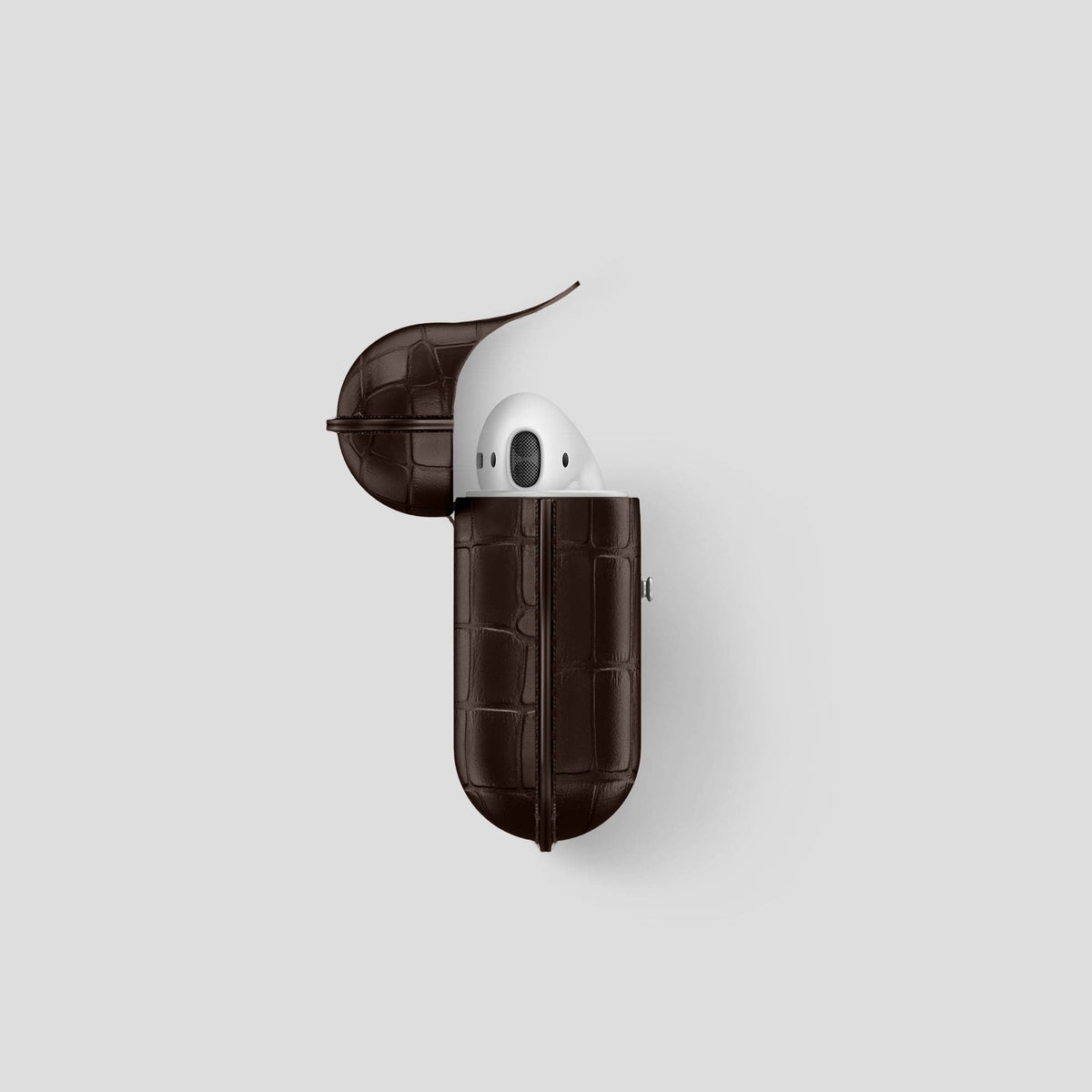 Dark Brown AirPods Cover Alligator -3 | Dark-Brown