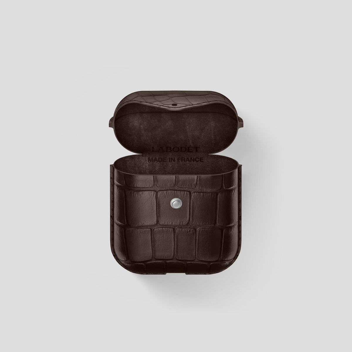 Dark Brown AirPods Cover Alligator -4 | Dark-Brown