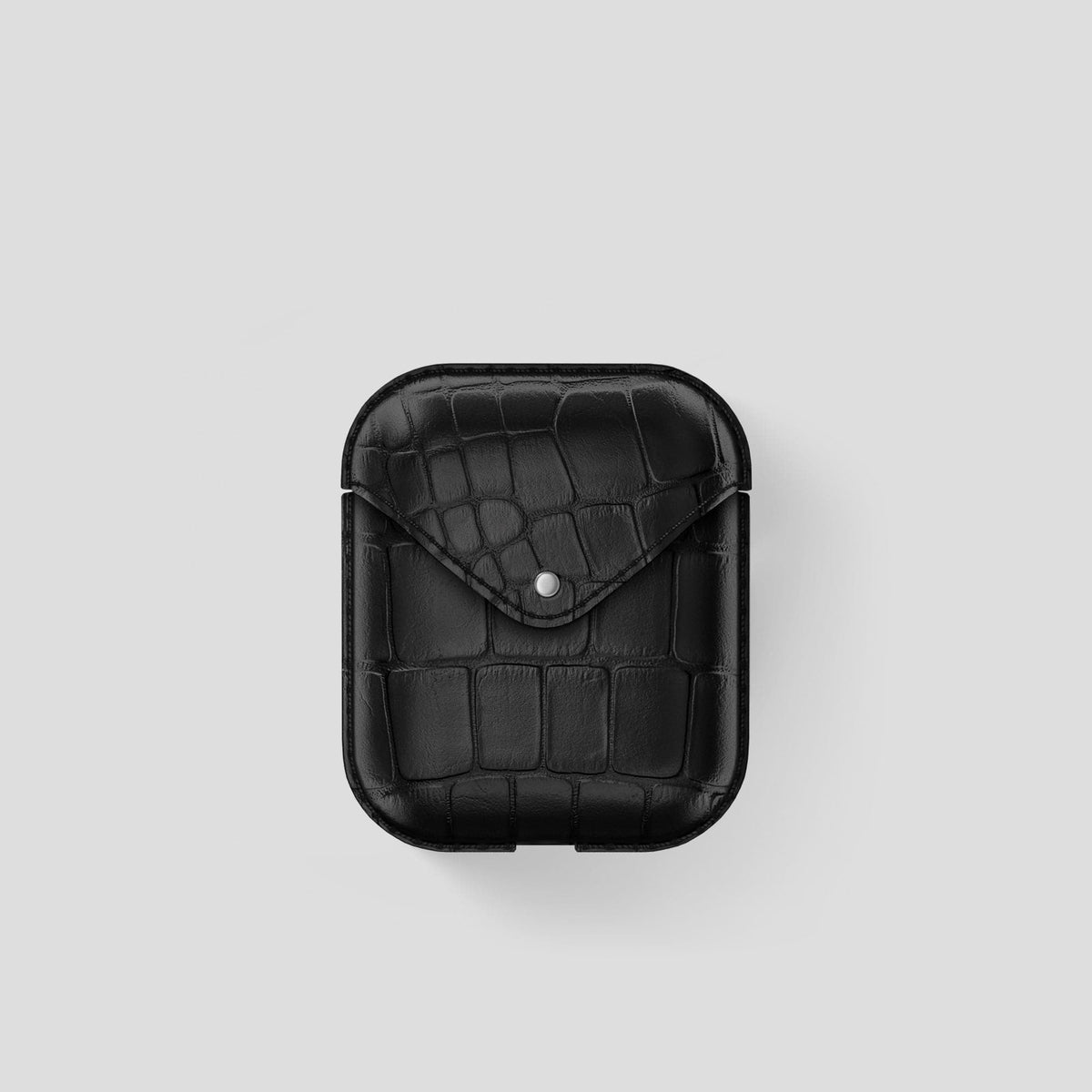 Black AirPods Cover Alligator -2 | Black