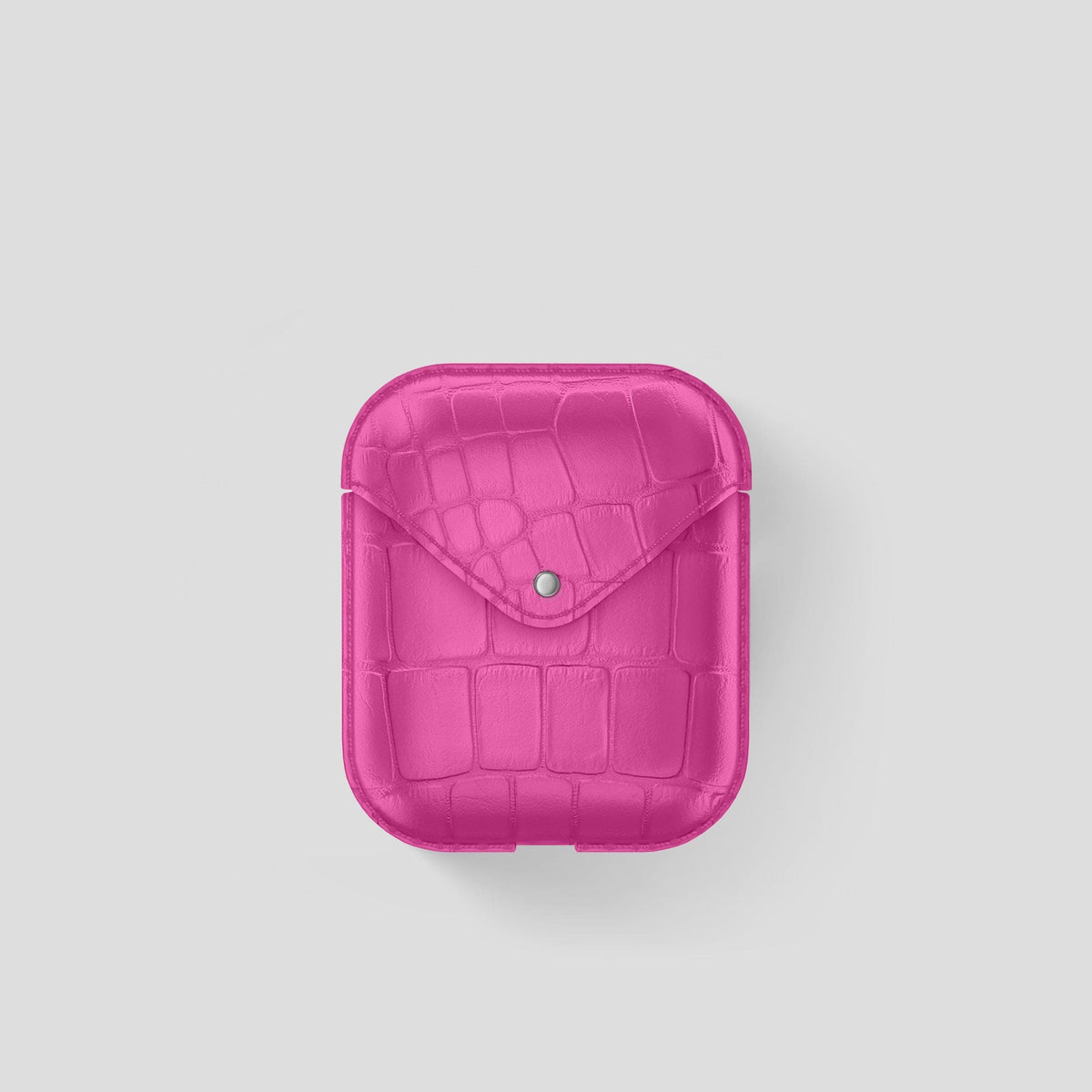 Fuchsia AirPods Cover Alligator -2 | Fuchsia