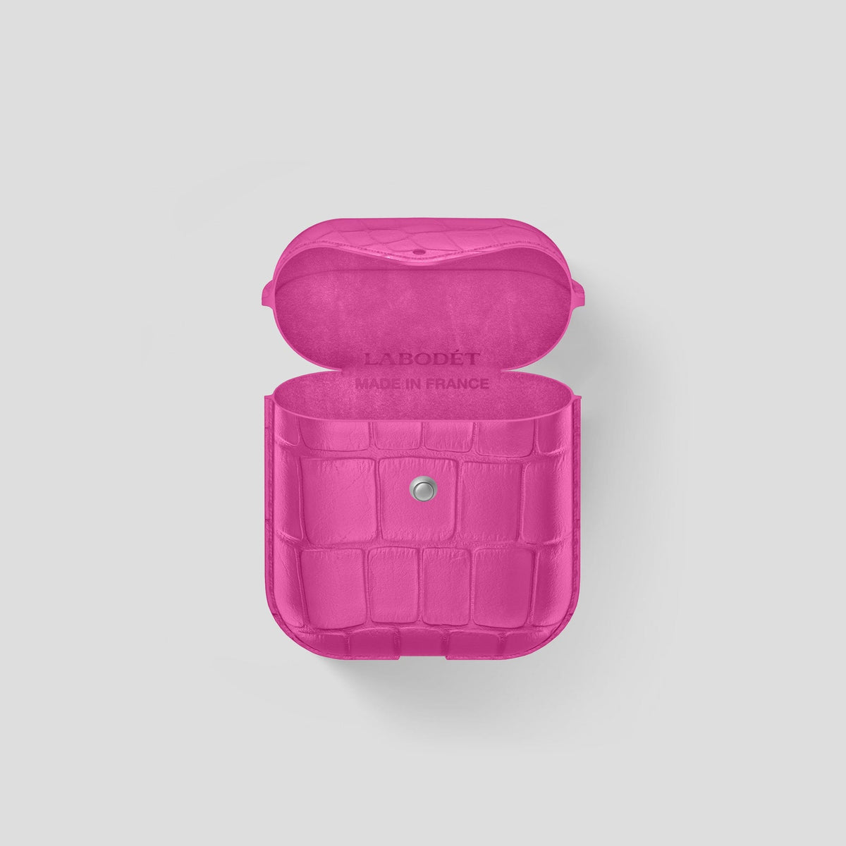 Fuchsia AirPods Cover Alligator -4 | Fuchsia