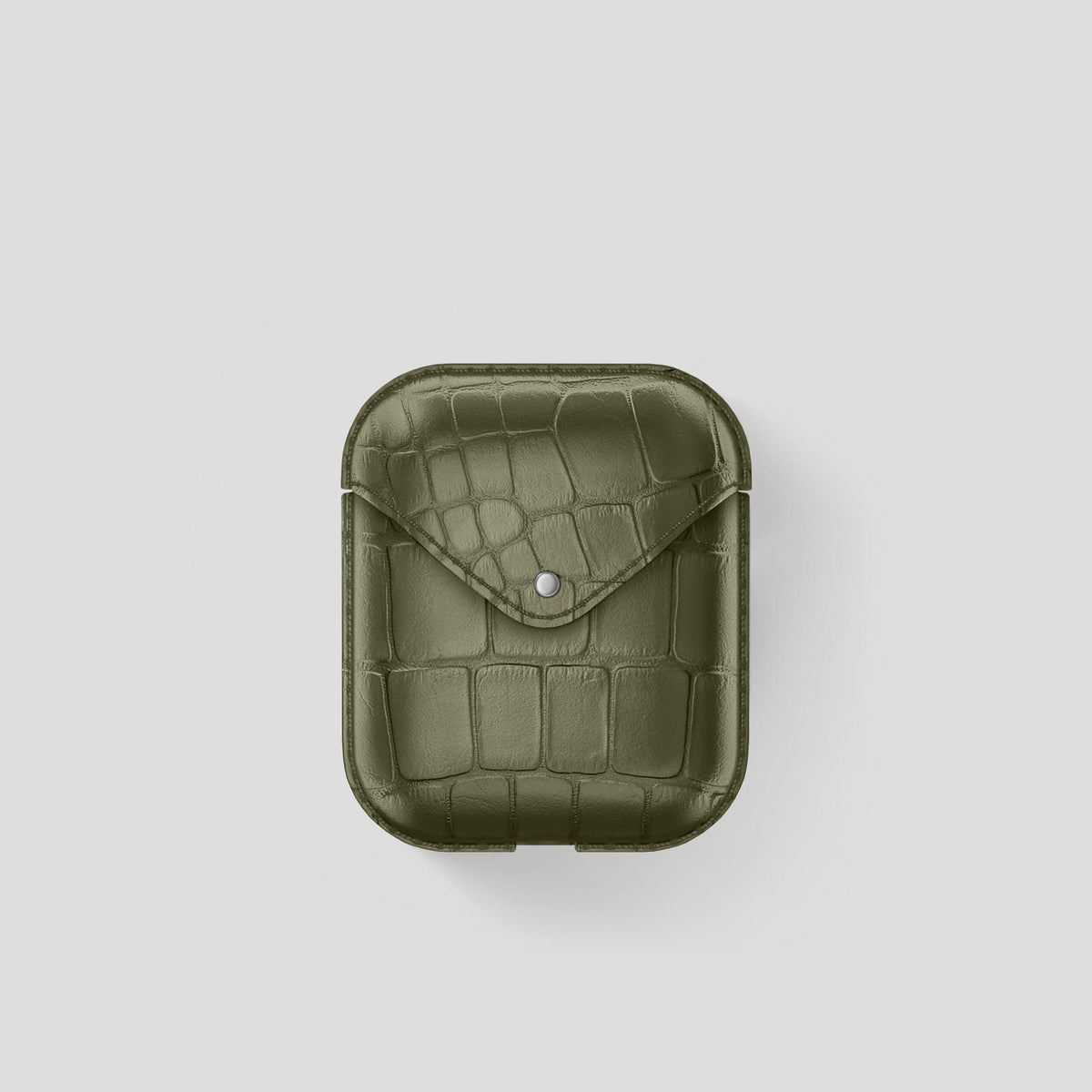 Kaki-Green AirPods Cover Alligator -2 | Kaki-Green