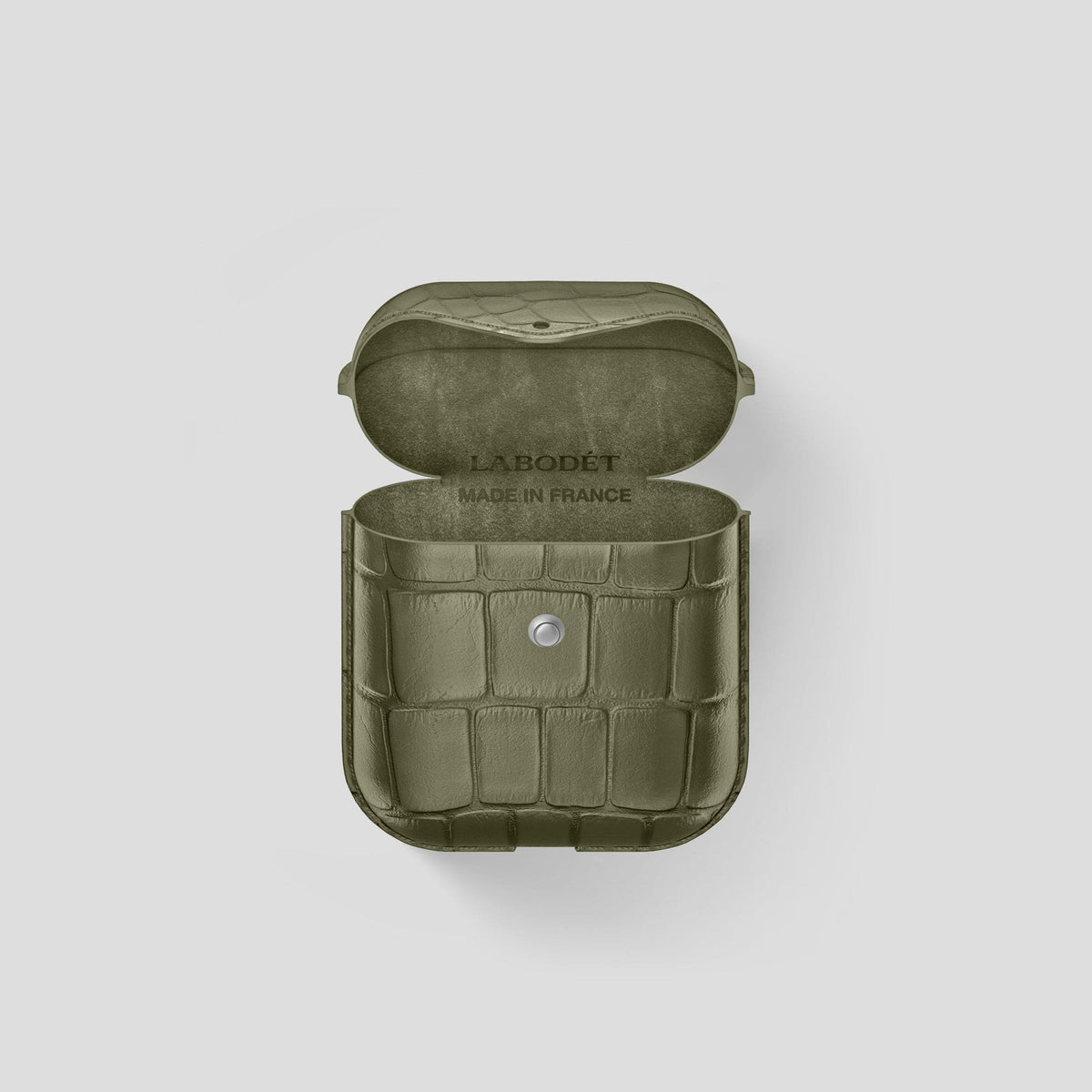 Kaki-Green AirPods Cover Alligator -4 | Kaki-Green