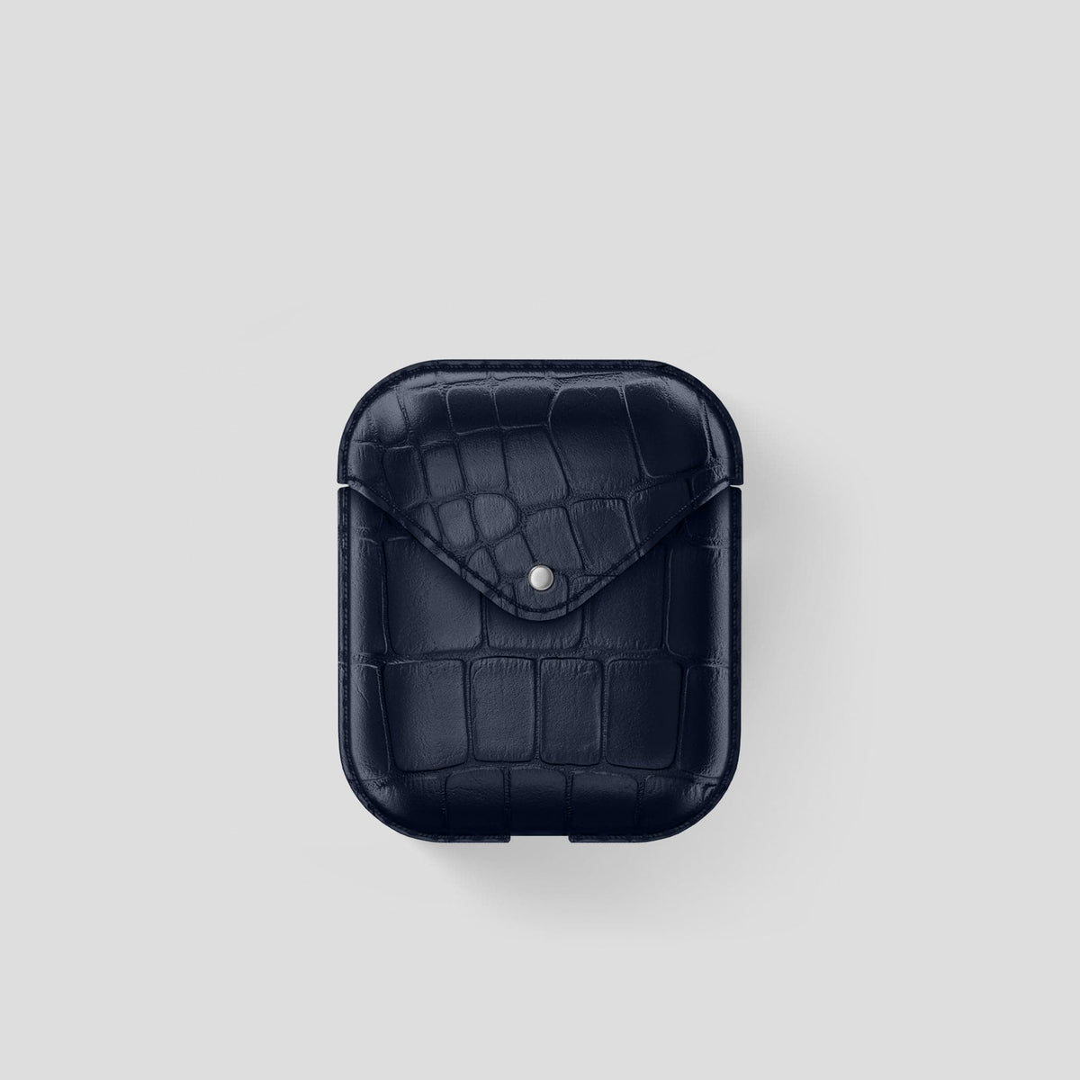 Navy Blue AirPods Cover Alligator -2 | Navy-Blue