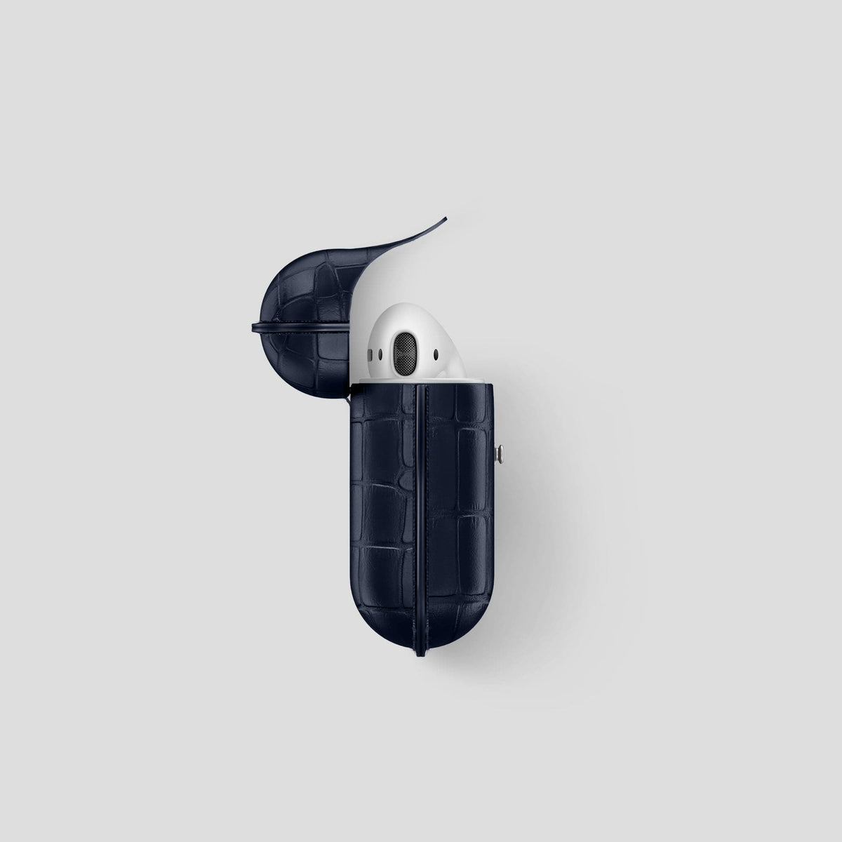 Navy Blue AirPods Cover Alligator -3 | Navy-Blue
