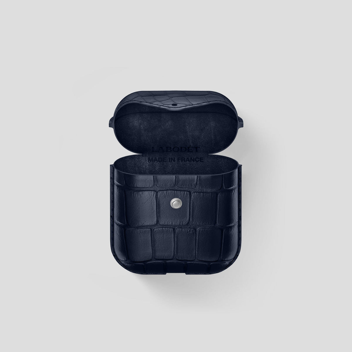 Navy Blue AirPods Cover Alligator -4 | Navy-Blue