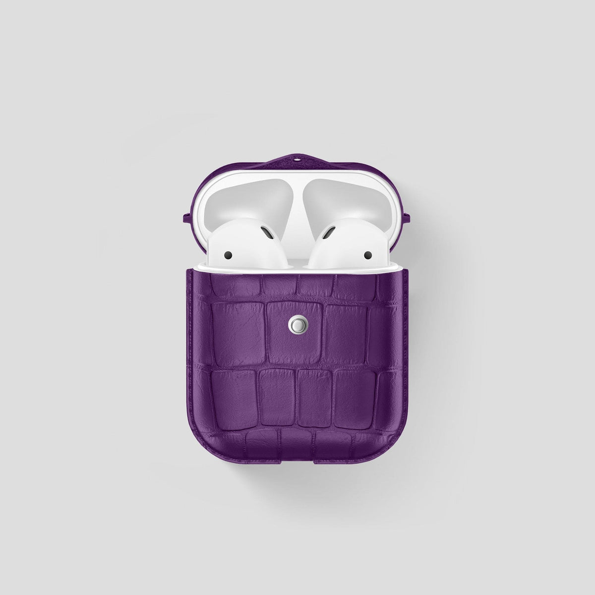 Purple AirPods Cover Alligator -1 | Purple