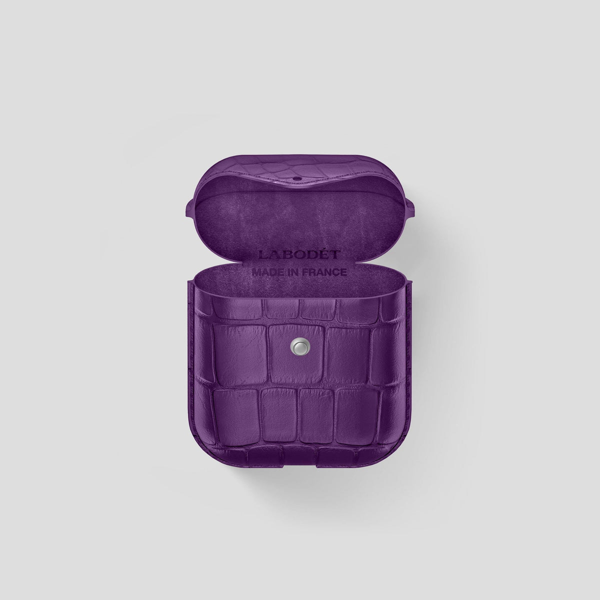 Purple AirPods Cover Alligator -4 | Purple