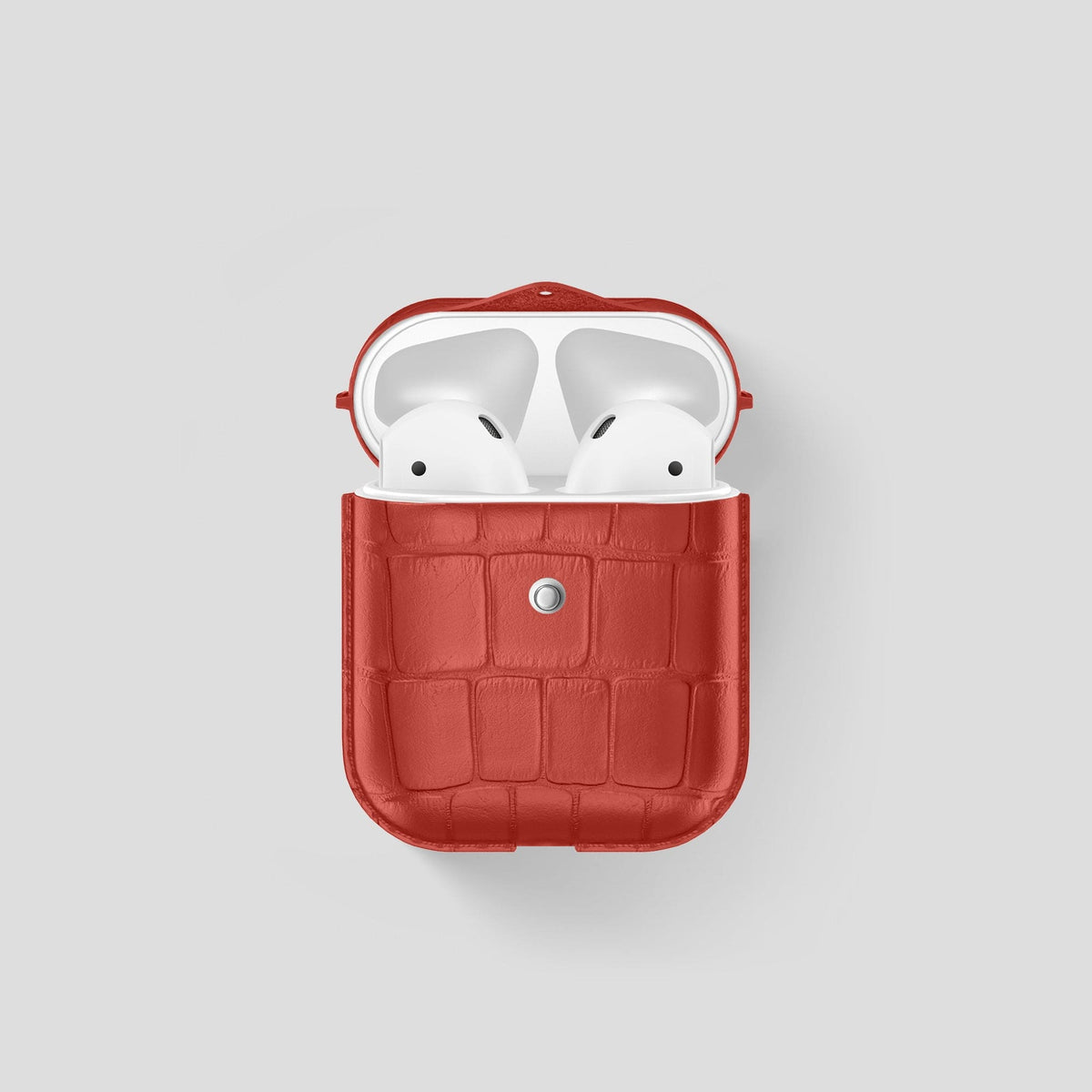 Red AirPods Cover Alligator -1 | Red
