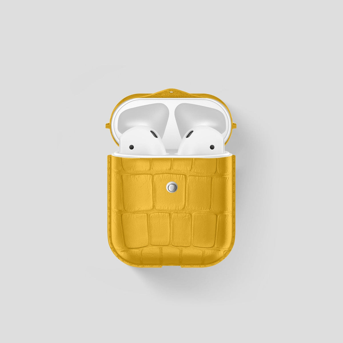 Yellow AirPods Cover Alligator -1 | Yellow