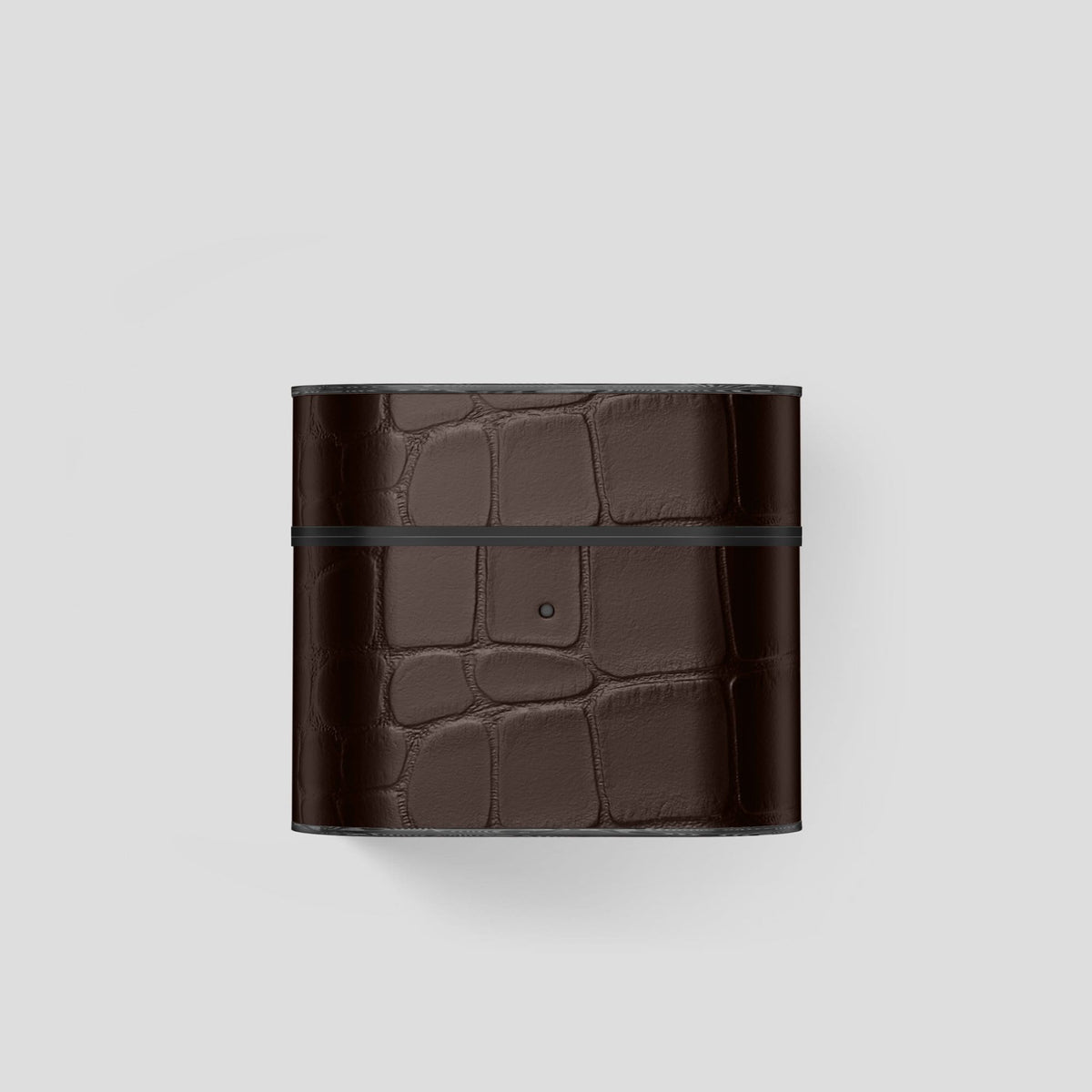 Dark-Brown AirPods 3 Case Carbon Alligator -2 | Dark-Brown