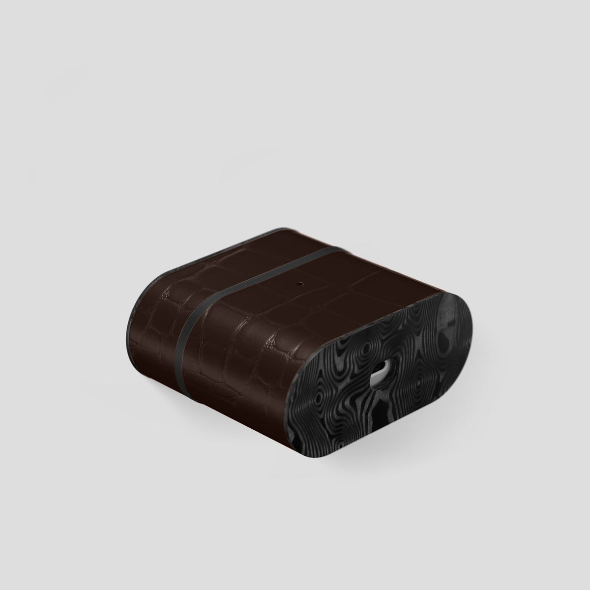 Dark-Brown AirPods 3 Case Carbon Alligator -6 | Dark-Brown