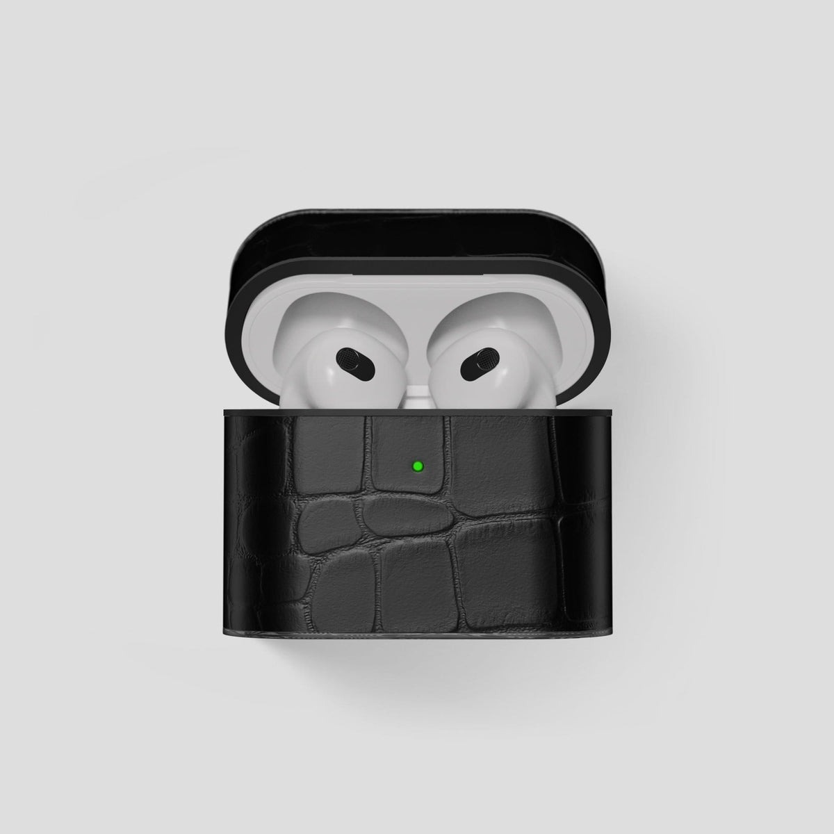 Black AirPods 3 Case Carbon Alligator -1 | Black