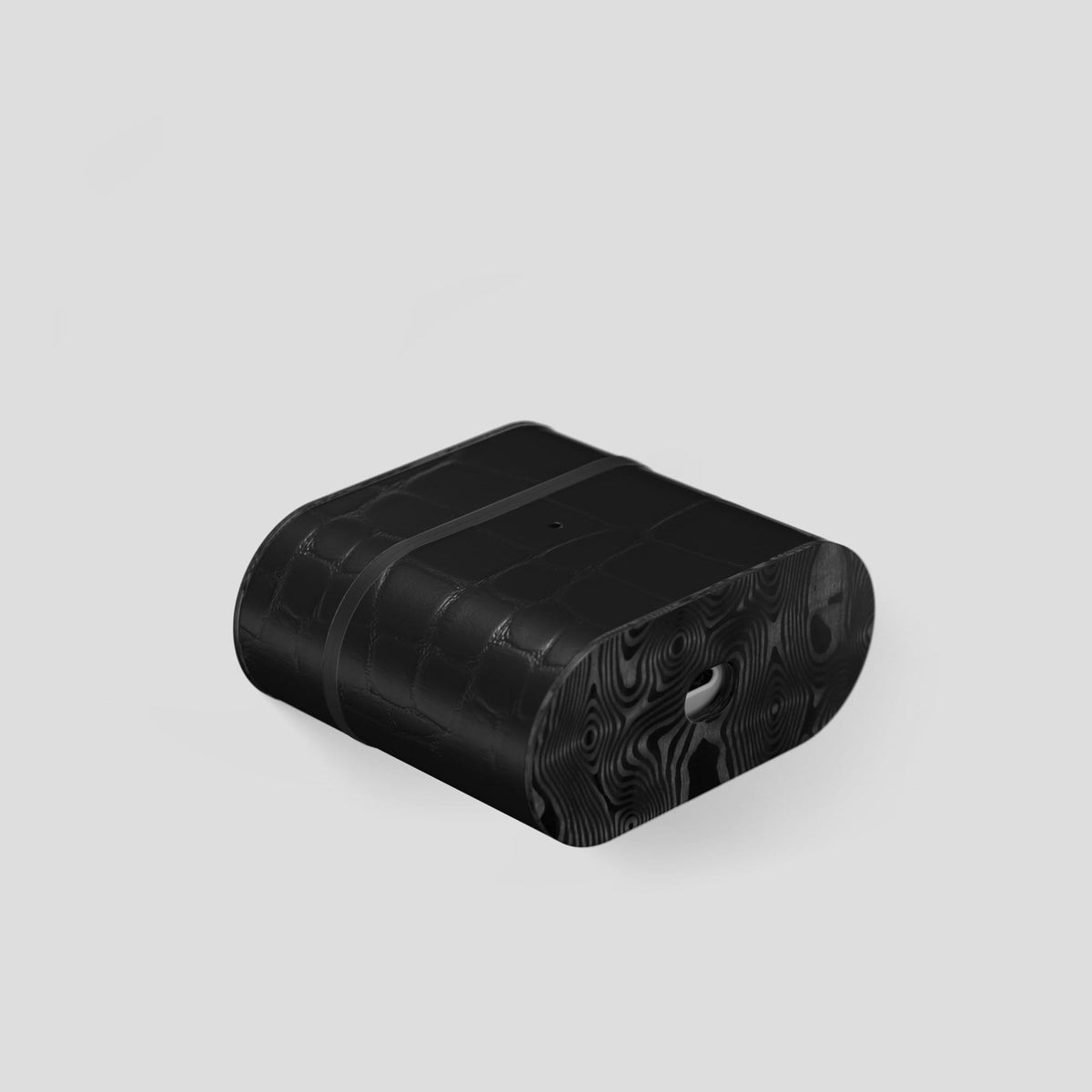 Black AirPods 3 Case Carbon Alligator -6 | Black