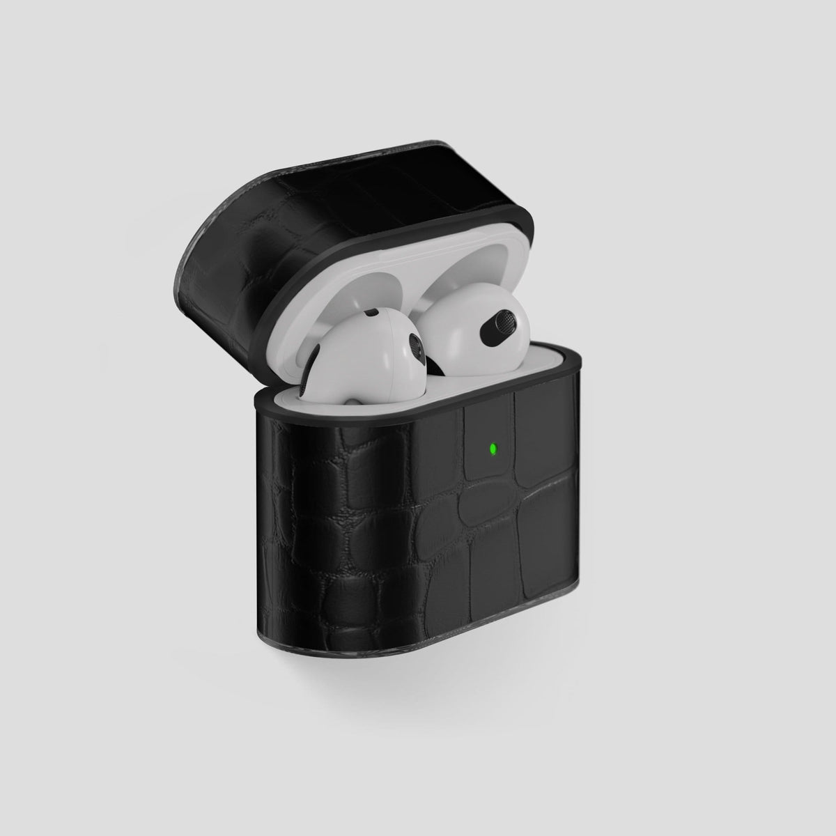 Black AirPods 3 Case Carbon Alligator -7 | Black