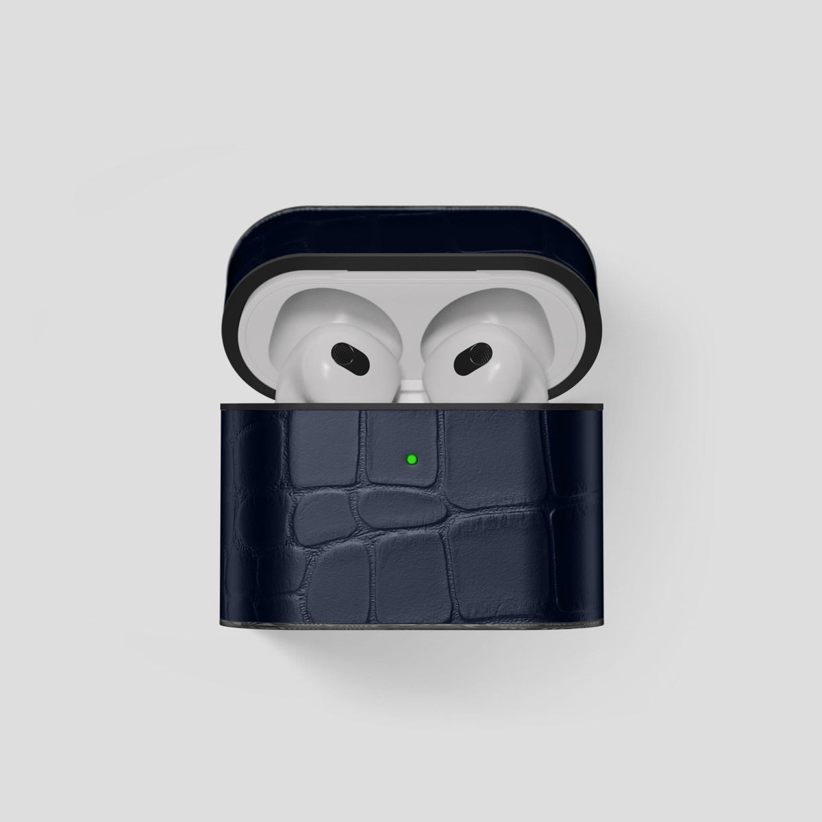 Navy Blue AirPods 3 Case Carbon Alligator -1 | Navy-Blue