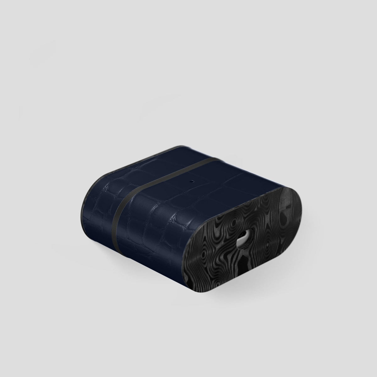 Navy Blue AirPods 3 Case Carbon Alligator -6 | Navy-Blue