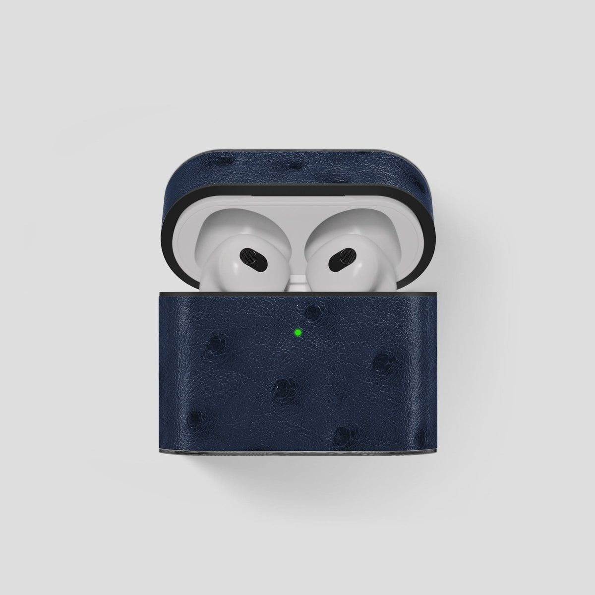 Navy Blue AirPods 3 Case Carbon Ostrich -1 | Navy-Blue