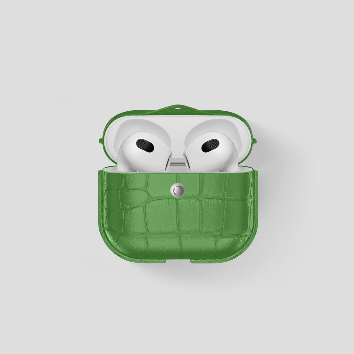 Apple-Green AirPods 3 Cover Alligator -1 | Apple-Green
