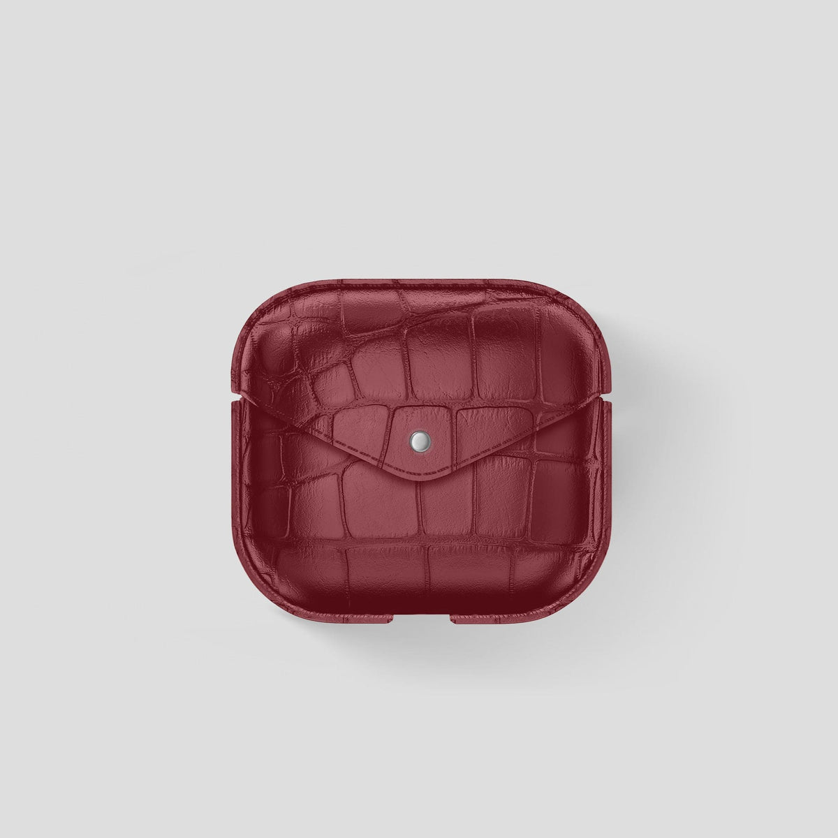 Burgundy AirPods 3 Cover Alligator -2 | Burgundy