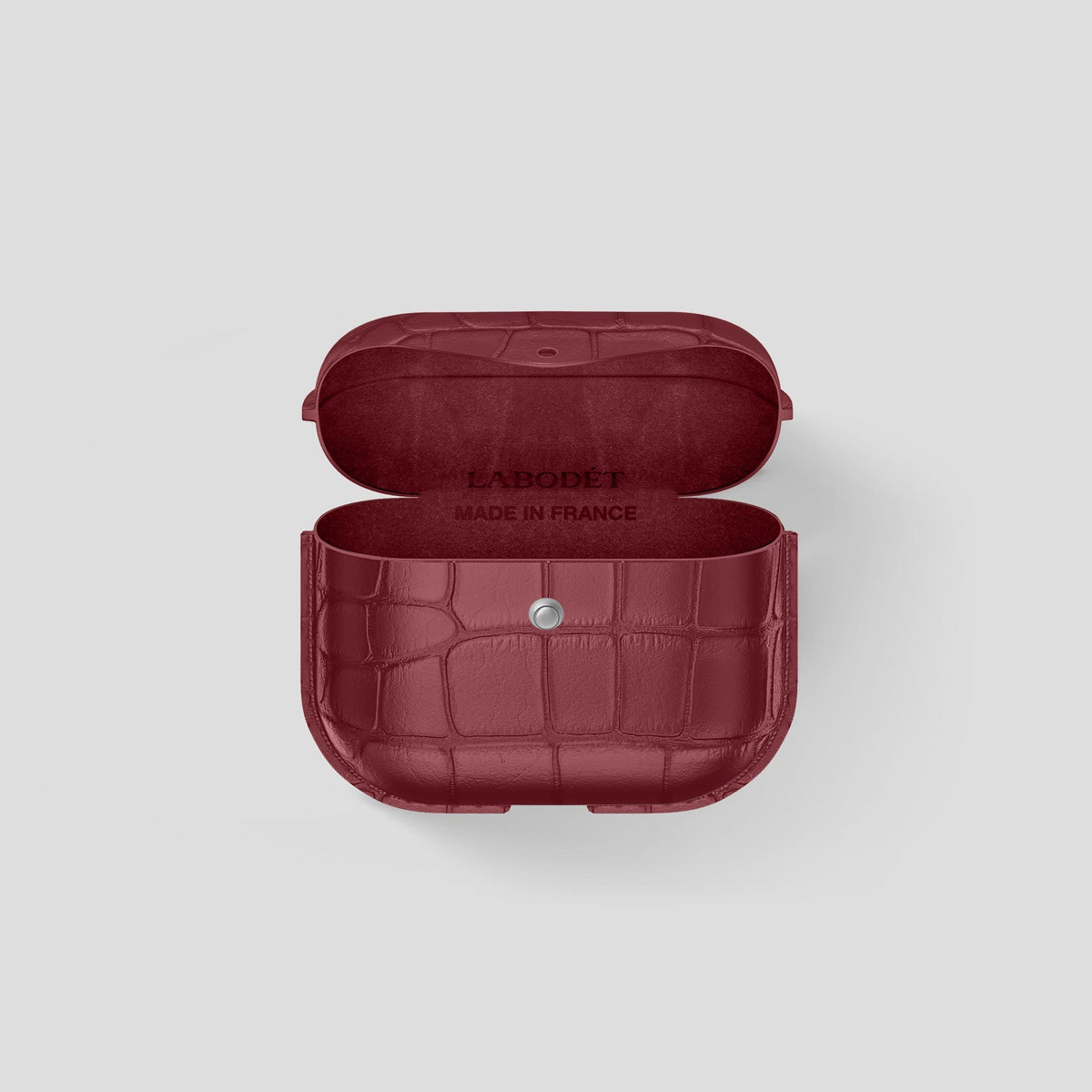 Burgundy AirPods 3 Cover Alligator -4 | Burgundy