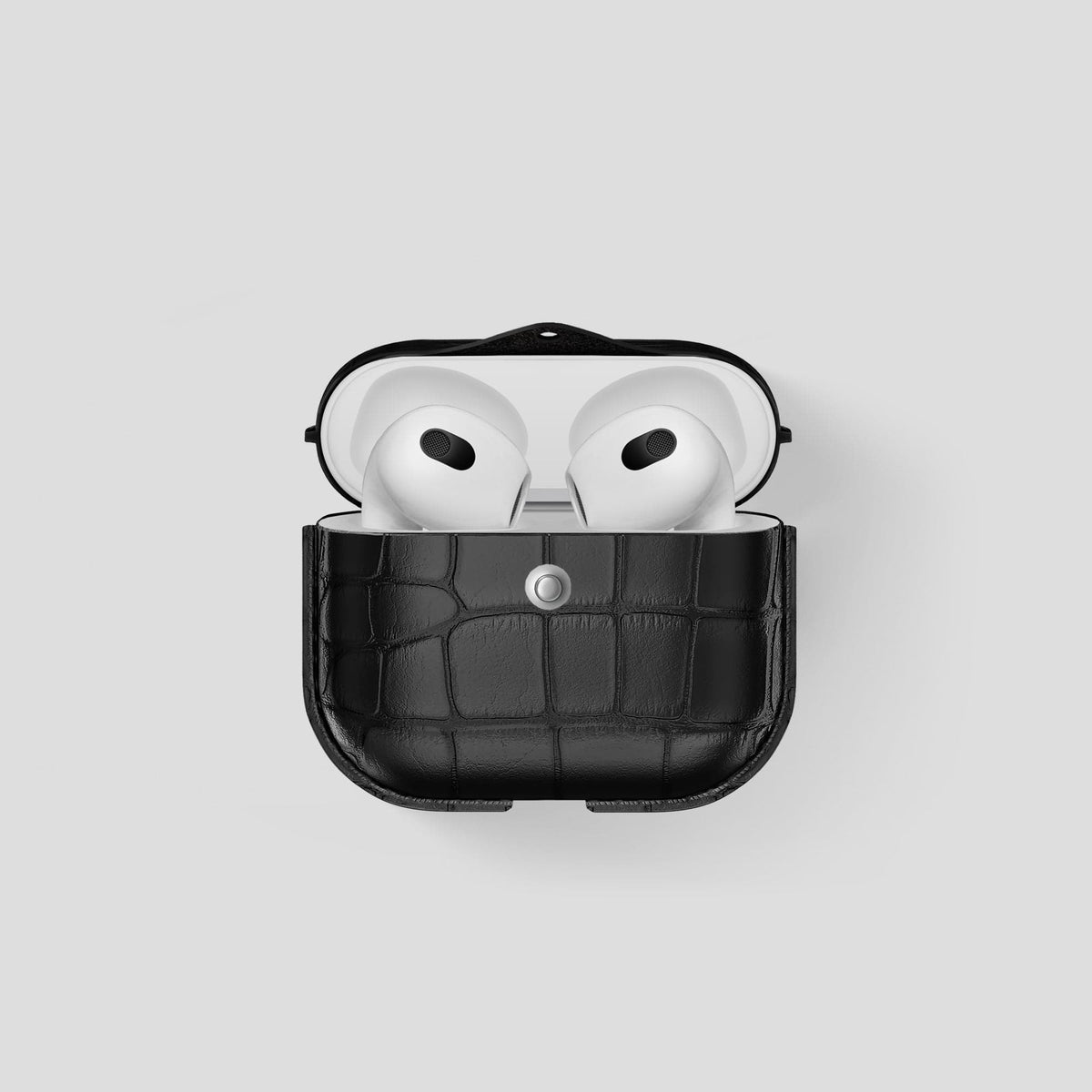 Black AirPods 3 Cover Alligator -1 | Black