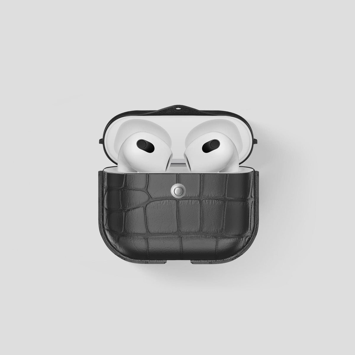 Grey AirPods 3 Cover Alligator -1 | Grey