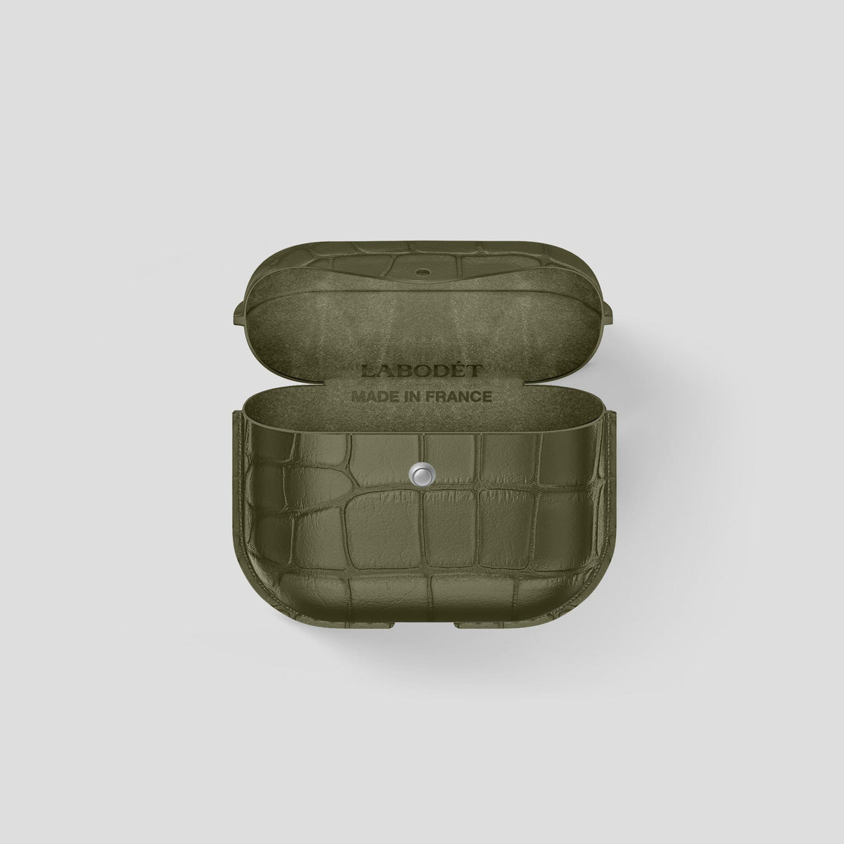 Kaki-Green AirPods 3 Cover Alligator -4 | Kaki-Green